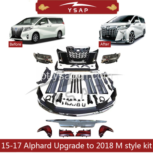 15-17 Atualização do Alphard para 2018 M Style Kit